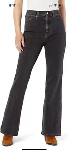 Levi Strauss Signature Heritage Black Wash High Rise Flare Damenjeans - Bild 1 von 8