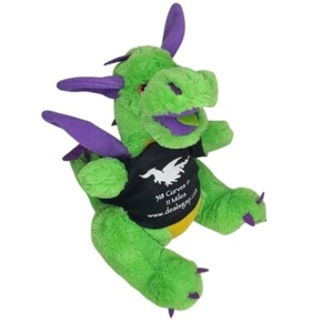Steven Smith Green Dragon 9" Plush Purple Wings w/ Dealsgap Promo Shirt - Picture 1 of 9