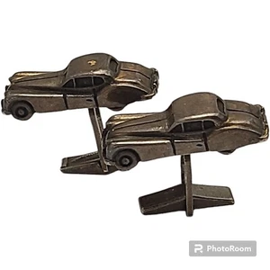 Vintage Rare Sterling Silver Jaguar Cufflinks - Photo 1 sur 6