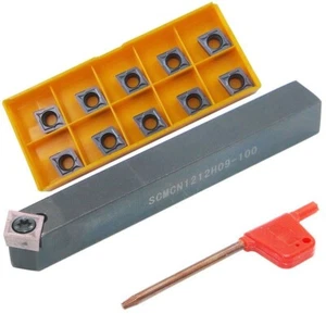 SCMCN1212H09-100 CNC Lathe Turning Tool Holder + 10PCS CCMT09T308 Carbide insert - Picture 1 of 5