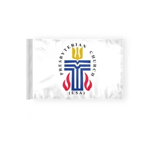 6"x9" Presbyterian Religious Motorcycle Flag For 3/8 Mount Pole 2-Sided - Picture 1 of 1
