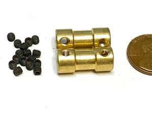 2 Pieces 3mm x 3mm 3x3 Motor Coupling Coupler Drive Shaft Connector boat rc C11 - Picture 1 of 3