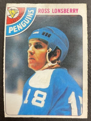 1978-79 O-Pee-Chee OPC Hockey - #186 Ross Lonsberry - Pittsburgh Penguins - Image 1 of 2