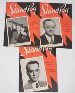 Stand By Magazine Prairie Farmer Radio Weekly WLS Chicago 1938 Feb/Jun Lot of 3 - Picture 1 of 10