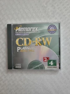 Sealed Memorex Recordable Compact Disc CD-RW 650 MB 74 MIn 2X 4X Rewrite Speed - Picture 1 of 2