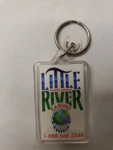 Key Chain Ring Little River Casino Manistee Michigan Souvenir - Picture 1 of 4