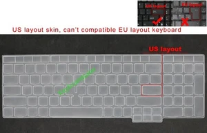 Keyboard Skin Cover for IBM Lenovo ThinkPad T595 E580 E585 E590 E595 L580 L590 - Picture 1 of 6