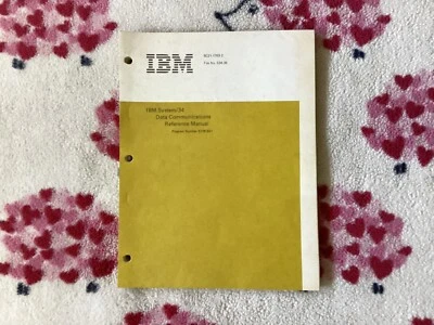 IBM SYSTEM/34 DATA COMMUNICATIONS REFERENCE MANUAL PROGRAM NUMBER 5726-SS1 - Image 1 of 4