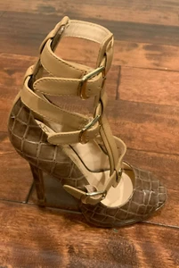 Vivienne Westwood Anglomania Brown Alligator Strappy High Heels, Size 36/6 NWOB! - Picture 1 of 9