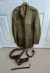 Antique RHA Royal Artillery Uniform Jacket with Buttons, Collar Badges & Belts - Picture 1 of 22