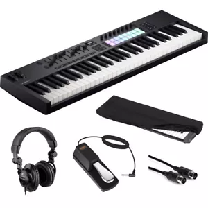 Novation Launchkey 61 MK4 USB MIDI w/ Headphones, Pedal, Cover & Midi cable KIT - Picture 1 of 12