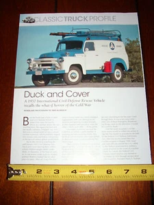 1957 INTERNATIONAL CIVIL DEFENSE RESCUE VEHICLE - ORIGINAL 2017 ARTICLE - Picture 1 of 3