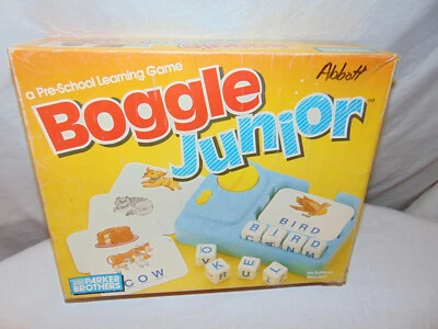 Boggle Junior Preschool Learning Game Parker Brothers 1988 ~ COMPLETE - Image 1 of 4