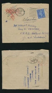 GB to DUTCH EAST INDIES SOLDIER BRUINING + SHIP ZUIDERKRUIS + LETTER 1947 - Picture 1 of 3
