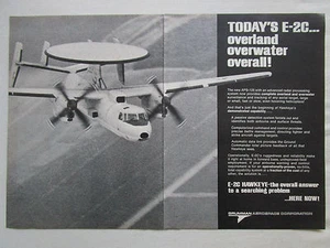 8/1975 PUB GRUMMAN E-2C HAWKEYE US NAVY APS-15 RADAR ORIGINAL ANZEIGE - Bild 1 von 1