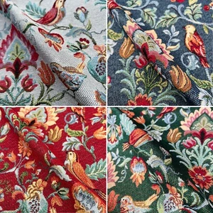 Tela cortina de diseño para tapiz floral para pájaros William Morris - Imagen 1 de 21
