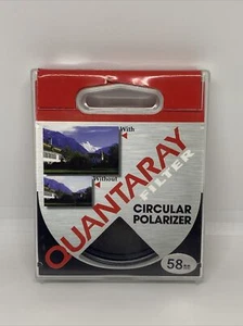 Quantaray 58mm C-PL Circular Polarizer Lens Filter Made in Japan Used - Picture 1 of 5