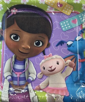 DOC McSTUFFINS   8- PAPER  DESSERT PLATES  7" SQUARE --PARTY SUPPLIES - Image 1 of 2