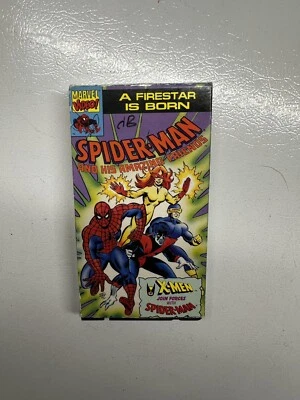 THE AMAZING SPIDER-MAN A Firestar Is Born Marvel Comics VHS VIDEO 1992 - Image 1 of 4