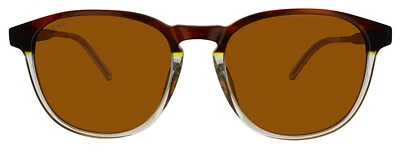 Tod's TO0280-56E Unisex Havana/Clear Acetate Sunglasses Brown Lens - Image 1 of 2