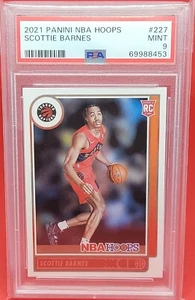 2021 PANINI NBA HOOPS #227 SCOTTIE BARNES RC PSA 9 Mint Rookie - Picture 1 of 5