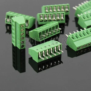 50 pcs 6 poles/6 Pin 2.54mm 0.1'' PCB Universal Screw Terminal Block Connector - Picture 1 of 4