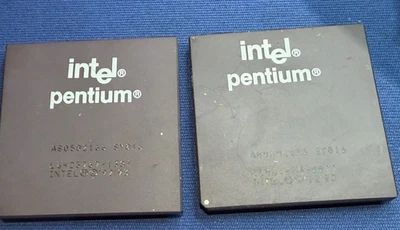 A80502166 SY016 pentium INTEL NOS GOLD PGA VINTAGE COLLECTIBLE LAST ONES QTY-1 - Image 1 of 2