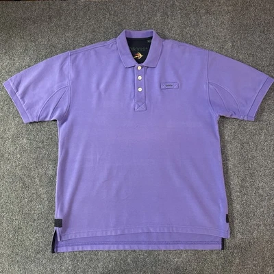 Camisa Orvis Para Hombres Grande Púrpura Pesada Polo Piqué Algodón Pesca con Mosca Estilo Rugby Foto 1 de 4