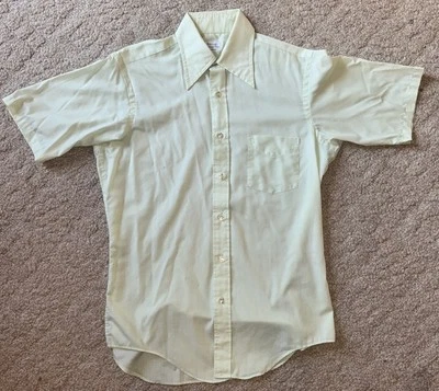 Camisa Rockabilly Manga Corta Cuello Punta Enro Bill Vogt De Colección Años 60 M Foto 1 de 4