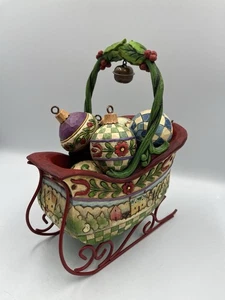 2007 ZURÜCKGENOMMEN Jim Shore Heartwood Creek Schlitten Glocken läuten Weihnachten #4009195 SCHÖN - Bild 1 von 24