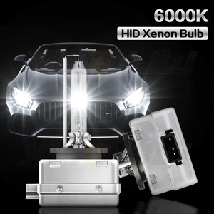 2pcs D3S HID Bulbs Headlight Bulbs Direct Replacement 6000K 4000LM Super Bright - Picture 1 of 8