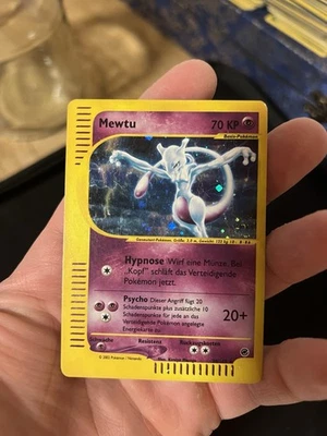2002 POKEMON EXPEDITION 20/165 MEWTU HOLO EXCELLENT mit SWIRL !  - Bild 1 von 4
