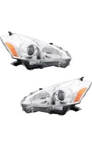 Headlight Assembly Set For 2012 2013 2014 Toyota Prius V Left and Right Halogen - Picture 1 of 12
