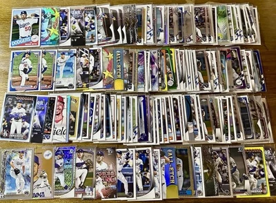 LA Dodgers 153 Card lot! 2020-25 Topps Chrome Bowman More! RC’s, 1sts, Inserts! - Image 1 of 3