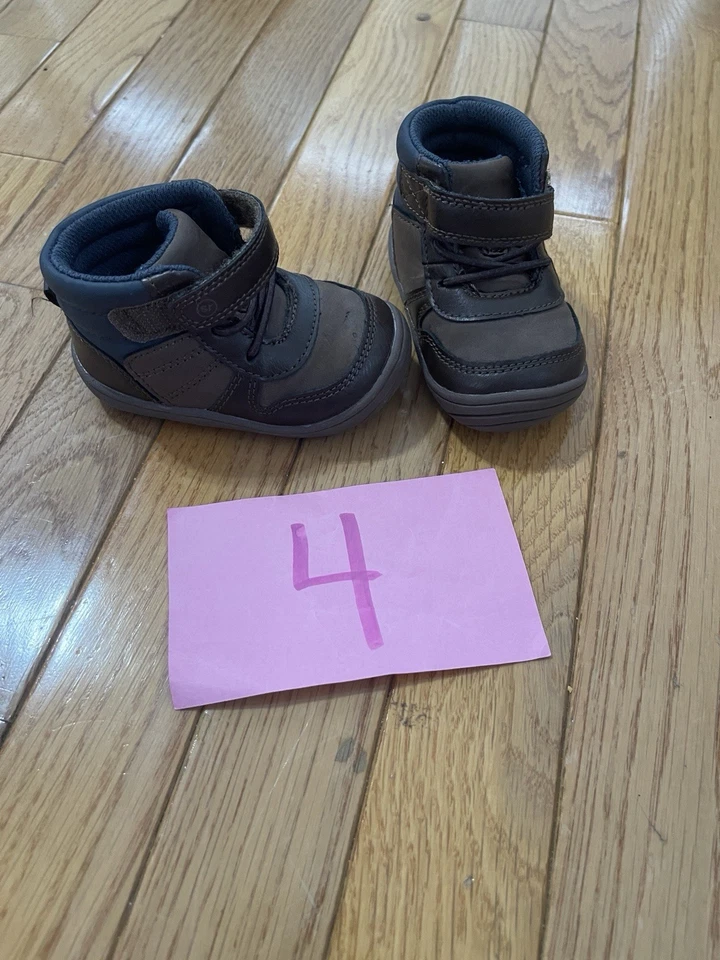 Stride Rite Brown Boots Boys 4c Euc - Image 1 of 1