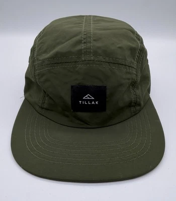 Sombrero de campamento Tillak Wallowa 5 paneles con tirantes verde abeto Foto 1 de 4