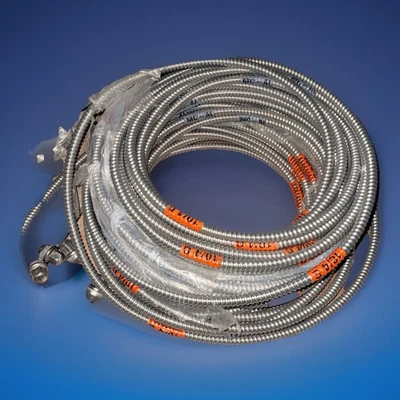 10/4 Solid Copper Metal Clad Cable With Ground Type MC Aluminum - Aprx 150’-170’ - Image 1 of 3