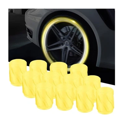 Universal Valves Caps Glowing Feature Quick Attachment for Car Motorcycle Bike - Image 1 of 4