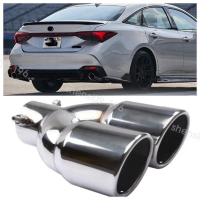 Rear Car Dual Exhaust Muffler Tip Tail Pipe Steel For Toyota Avalon Sedan US Foto 1 de 4