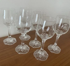 6 Rosenthal Monbijou Classic Rose Ranke Eingeschliffen Weingläser ca. 15 cm - Bild 1 von 5