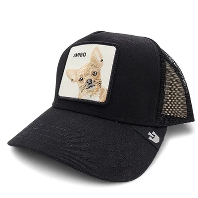 Sombrero de camionero Goorin Bros The Farm The Amigo Chihuahua negro Snapback nuevo con etiqueta Foto 1 de 4