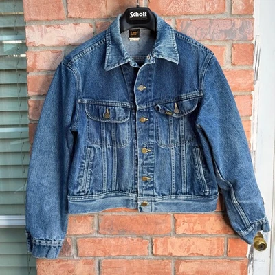 Chaqueta de Camionero Lee Riders Vintage Años 80 Azul Denim Para Hombre 42R Mediana Foto 1 de 4