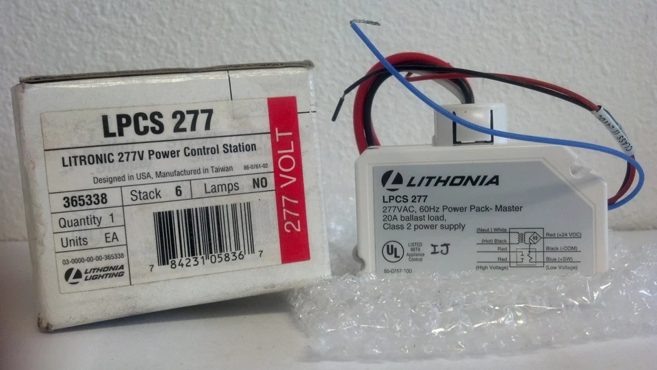 New in box Lithonia lighting Litronic 365338 277V Power Control Station LPCS277 - Image 1 of 2