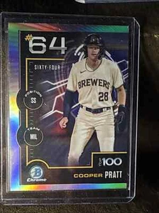 2025 Bowman Cooper Pratt Scouts Top 100 #BTP-64 Brewers - Picture 1 of 2