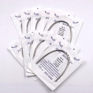 50 Packs Dental Orthodontic Niti Arch Wire Super Elastic Round Ovoid Mixed Sizes - Picture 1 of 7