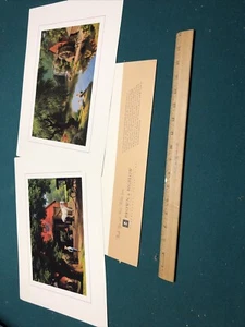 Detlefsen Good Old Days Fishing Blacksmith 12” X 15 1/2” Brown Bigelow Prints - Picture 1 of 4