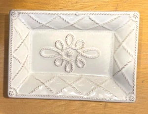Juliska Whitewash Soap Dish JARDINS DU MONDE 6 ½” MINT - Picture 1 of 9