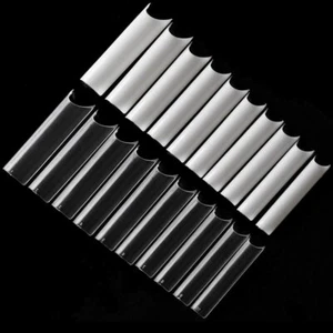 500 XXL Tunnel Tips natur clear dünn für Nägel Verlängerung Nailart Nageltip - Bild 1 von 8