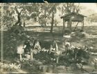1937 Children Gathering Around Small Pond At Faith Mission Religon Photo 6X8