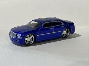 Dubcity Chrysler 300C Hemi Sedan 1:64 Model in Blue By Jada Toys In Plastic Case - Picture 1 of 11